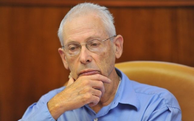 Benny Begin, député du Likud et ancien ministre. (Crédit : Flash90)
