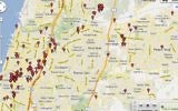 La carte des Start-up en Israël en 2012 (Crédit : autorisation)