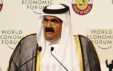 Le Cheik Hamad ben Khalifa al-Thani, émir du Qatar, en 2011. (Crédit : Forum économique mondiale/CC BY SA/Flickr)