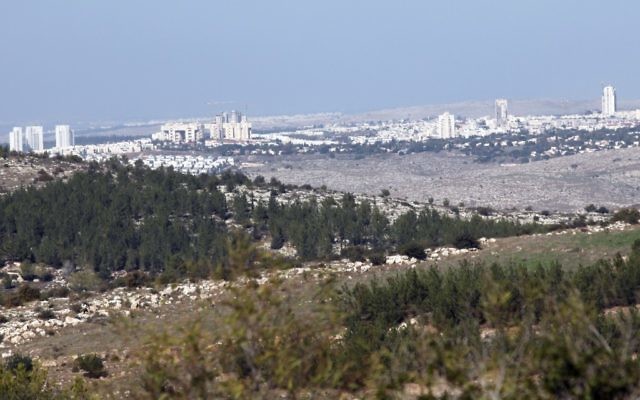 Vue sur Modiin. (Crédit : Yossi Zamir/Flash90) Vue sur Modiin. (Crédit : Yossi Zamir/Flash90)