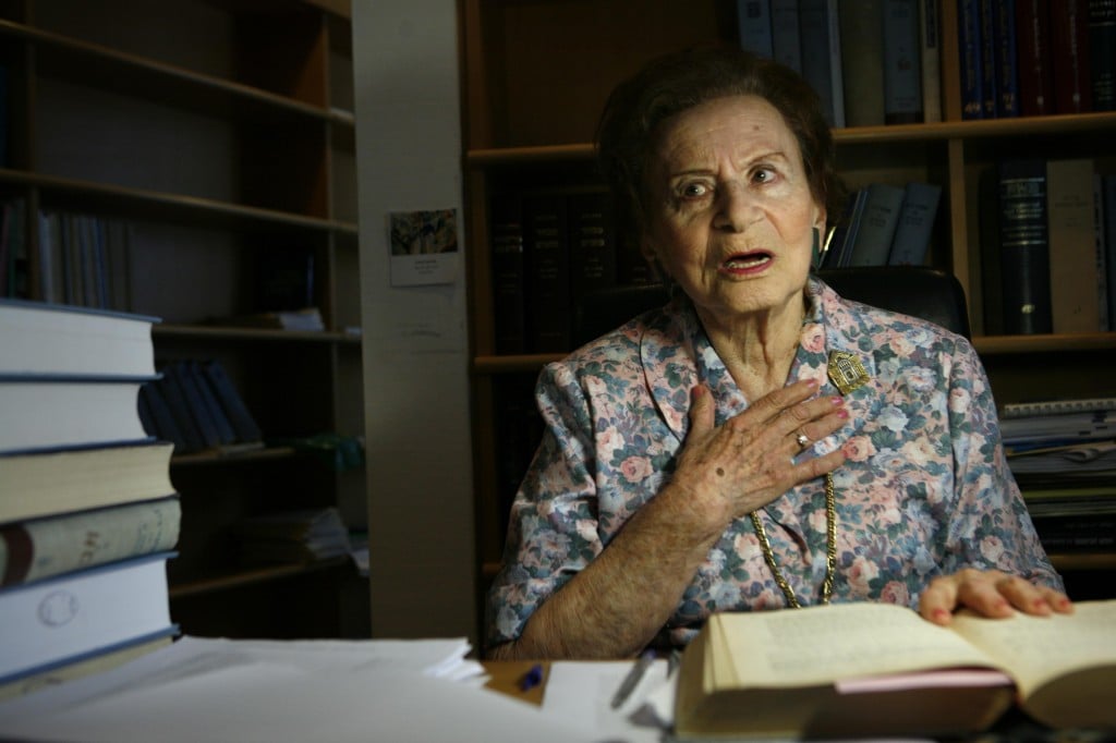 Miriam Ben-Porat in 2008. (photo credit: Michal Fattal/Flash90)