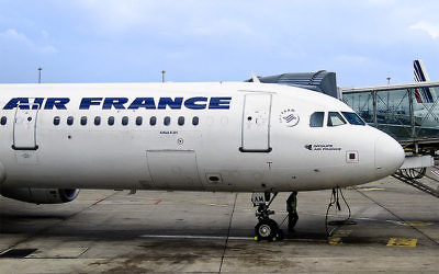 Illustration : Un avion d'Air France. (Crédit : CC BY-Andres Rueda/Flickr)