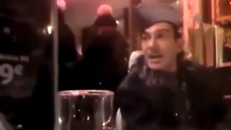 John Galliano in mid-tirade (photo credit: YouTube screenshot)
