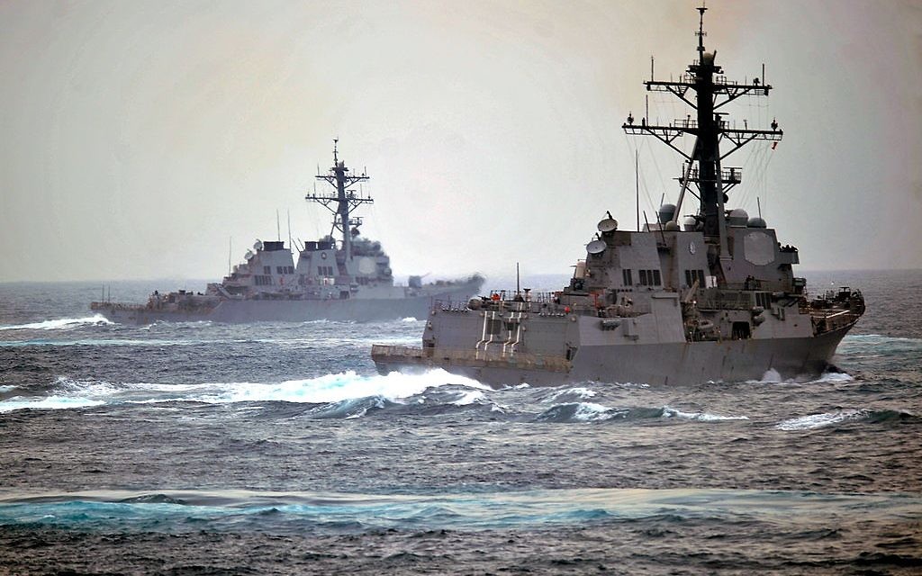 Le USS Porter lors d'un exercice. Illustration. (Crédit : US Navy/Mass Communication Specialist 3rd Class Daniel J. Meshel)