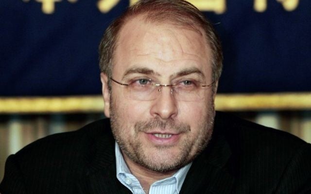 Mohammad-Bagher Ghalibaf, président conservateur de l'Assemblée iranienne et ancien maire de Téhéran. (Crédit : AP Photo/Itsuo Inouye) Mohammad-Bagher Ghalibaf, président conservateur de l'Assemblée iranienne et ancien maire de Téhéran. (Crédit : AP Photo/Itsuo Inouye)