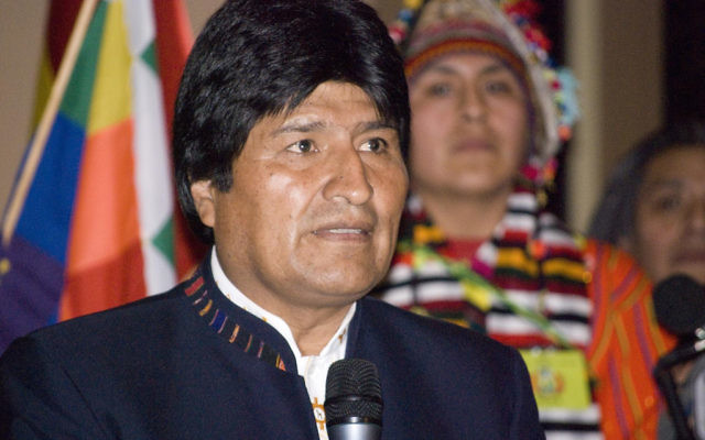 Evo Morales, le président bolivien. (Crédit : CC BY/Sebastian Baryli via Flickr.com)