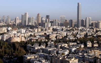 Tel Aviv. (Crédit : Abir Sultan/Flash90)