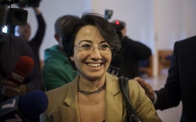 La députée arabe à la Knesset  (du parti Balad) Hanin Zoabi (Crédit : Flash90)