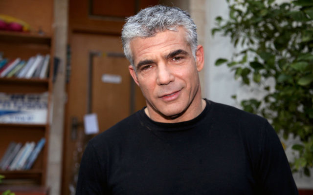 Yair Lapid Crédit : Gideon Markowicz/Flash90)