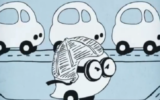 Capture d'écran d'une vidéo Waze. (Crédit : Waze/YouTube)