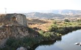 Le pont Yarmouk, à Naharayim, île de la Paix. (Crédit : Shmuel Bar-Am)