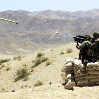 Troops firing an anti-aircraft missile during training. (photo credit: Manuel Valdez, US Marine Corps/Department of Defense)