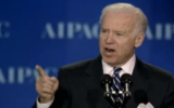 Joe Biden à l'AIPAC - 4 mars 2013 (Crédit : JLTV)
