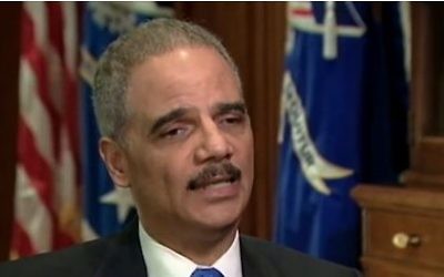 Le ministre américain de la Justice, Eric Holder. (Crédit : Capture d'écran Youtube/ABCNews)