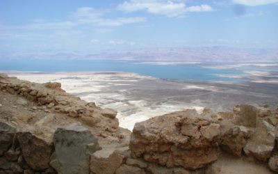 A view of the Dead Sea from Masada (photo credit: Shmuel Bar-Am)