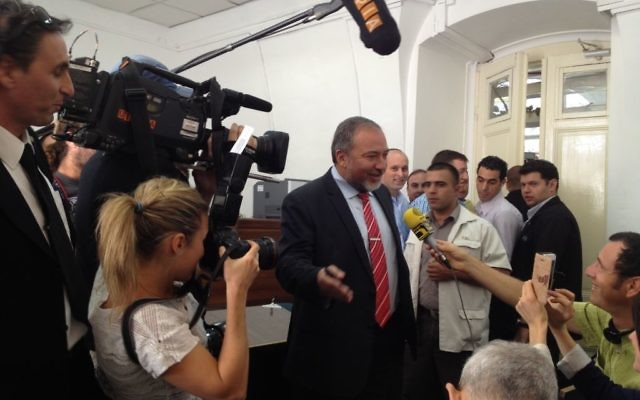 Avigdor Liberman (Crédit : Matti Friedman/Times of Israel)
