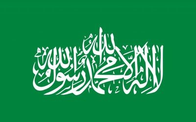 Le drapeau du Hamas (Crédit : Autorisation de Merrell Publishers)
