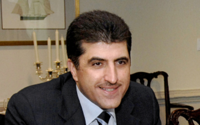 Nechirvan Barzani, sur une photo non datée. (Crédit : Département américain de la Défense)