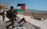 Des soldats israéliens dans la ville de Jéricho, en Cisjordanie (Crédit: Issam Rimawi/Flash90)