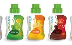 Les sirops de la compagnie israélienne SodaStream (Crédit : courtesy)