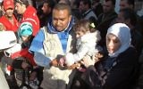 Plus de 200 civils ont été évacués mercredi de l'enclave rebelle à Homs assiégée par l'armée et des vivres y ont été acheminés, alors que les négociations à Genève destinées à mettre fin au conflit en Syrie piétinent.  (Crédit : AFP)