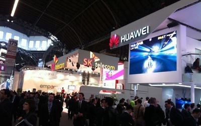Le Mobile World Congress à Barcelone, février 2012 (CC BY Kippelboy/Wikimedia Commons)