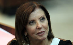 La dirigeante du parti Meretz, la députée Zahava Gal-On, 2011. (Crédit : Abir Sultan/Flash 90)
