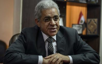 Hamdeen Sabbahi (Crédit : AFP/ Mohamed EL shahed)