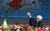 Le président iranien Hassan Rouhani à Téhéran, le 11 février 2014. (Crédit : AFP/Atta Kenare)