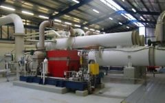 Une turbine géothermique de la société Ormat (Crédit : autorisation)