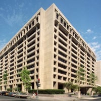 Illustration : Le siège du FMI à Washington. (Crédit : IMF/Wikimedia Commons)