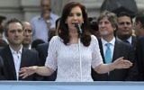 La présidente argentine Cristina Fernandez de Kirchner prononce un discours, 1er mars 2014 (Crédit : AFP PHOTO / Juan Mabromata)