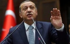 Recep Tayyip Erdogan, 25 février 2014 (Crédit : Adem Altan/AFP Photo)