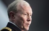 Le général Martin Dempsey, 28 mars 2014 (Crédit : Brendan Smialowski/AFP Photo)