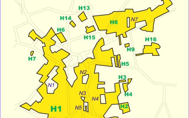 La frontière belgo-hollandaise au niveau de Baarle Nassau et Baarle Hertog (Crédit : Tos/domaine publique/Wikimedia Commons) La frontière belgo-hollandaise au niveau de Baarle Nassau et Baarle Hertog (Crédit : Tos/domaine publique/Wikimedia Commons)