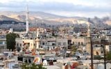 Vue sur Damas, la capitale syrienne, en avril 2011 (Crédit : CC BY anjči/Wikimedia Commons)