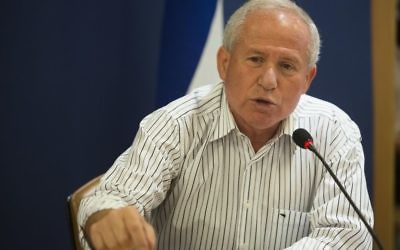 Le député Likud Avi Dichter, le 25 octobre 2012 (Crédit : Yonatan Sindel/Flash90)