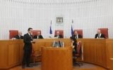 Un panel spécial à la Haute cour de Justice d'Israël (Crédit : Miriam Alster/Flash90)