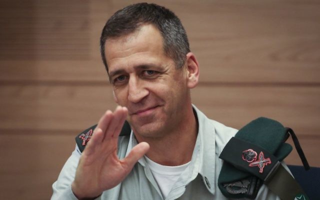 Le directeur des Renseignements militaires, le général Aviv Kochavi, lors d'une réunion du Comité des Affaires étrangères et de la sécurité, le 25 février 2014 (Crédit : Hadas Parush/Flash 90)
