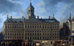 La mairie d'Amsterdam, par Gerrit Berckheyde. (Crédit : capture d'écran du Rijksmuseum )