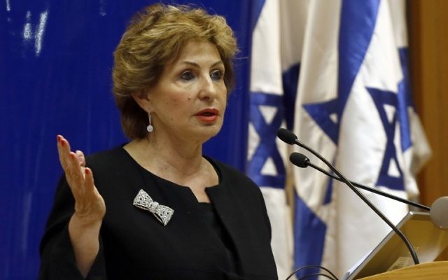 Sofa Landver, ministre de l'Alya et de l'Intégration (Crédit : AFP)