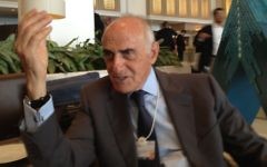 Le milliardaire palestinien Munib Al-Masri (Crédit : Raphael Ahren/The Times of Israel)