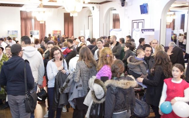 Le Salon de l'alyah à Paris (Crédit : Alain Azria)