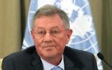 Robert Serry, l'envoyé pour le processus au Moyen Orient de l'ONU (Crédit : Yoav Ari/Flash 90)