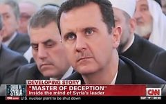Bashar el-Assad (Crédit : capture d'écran Youtube/CNN)