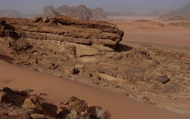La région de Wadi Rum, en Jordanie (Crédit : Lucie March/Flash 90)