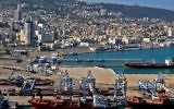 Le bas de la ville et le port de Haïfa (Crédit : CC BY Zvi Roger/Municipalité de Haïfa)