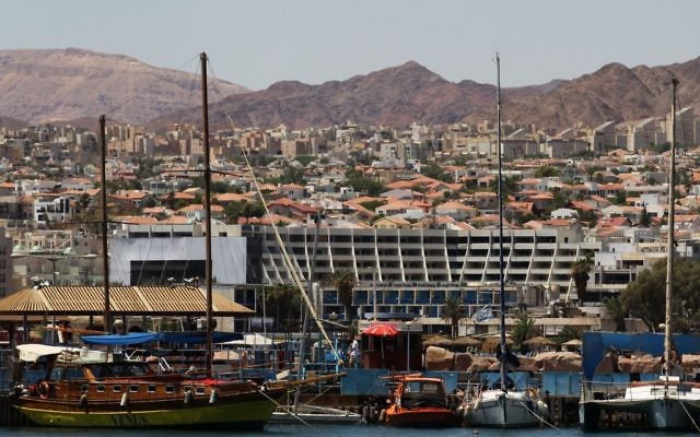 La ville d'Eilat (Crédit : Nati Shohat/Flash 90)