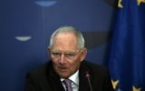 Le ministre des Finances allemand Wolfgang Schäuble (Crédit : Louisa Gouliamaki/AFP)