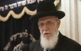 Rabbi Shalom Cohen (Crédit : Yonatan Sindel Flash 90)